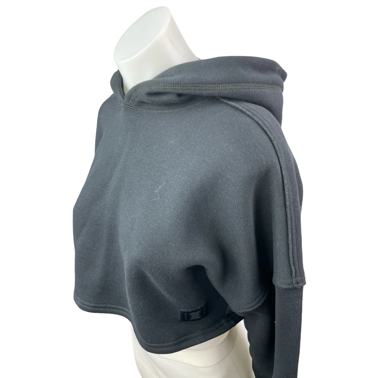 Savage X Fenty Women's Black Long Sleeve Crop Sweater Hoodie Sweatshirt Top 0-2 - Image 2
