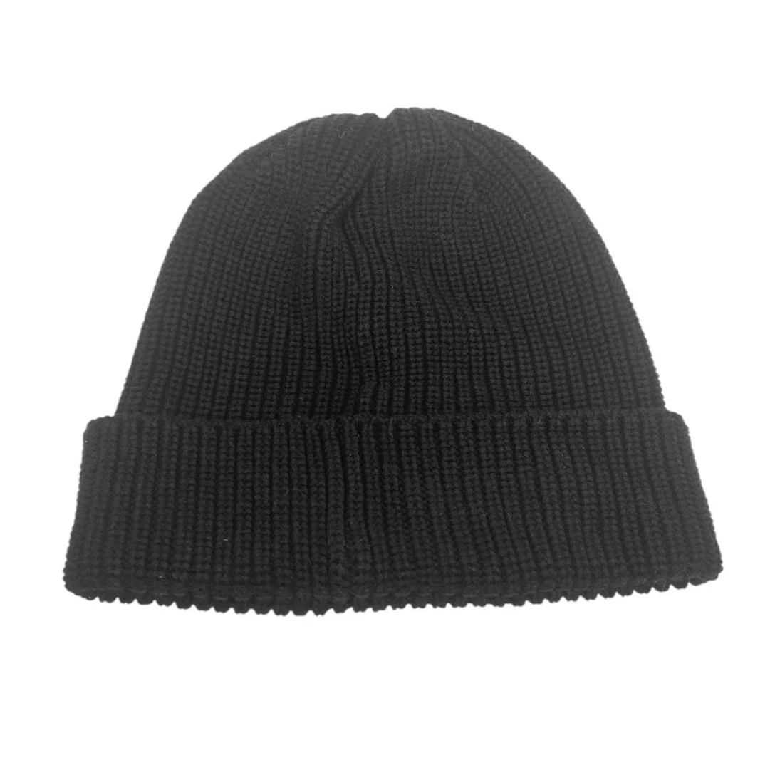 Ser.O.Ya Black Embroidered Logo Cuffed Knit Bonnet Beanie Cap Hat One Size - Image 2