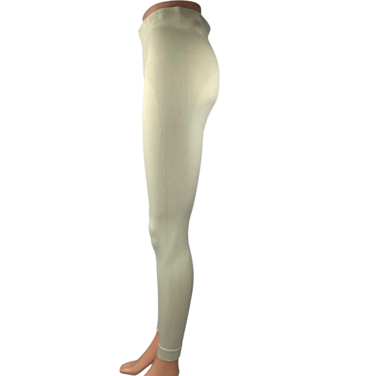 Set Active High Waisted Yoga Workout Running Athletic Leggings Pants Size L - Image 2