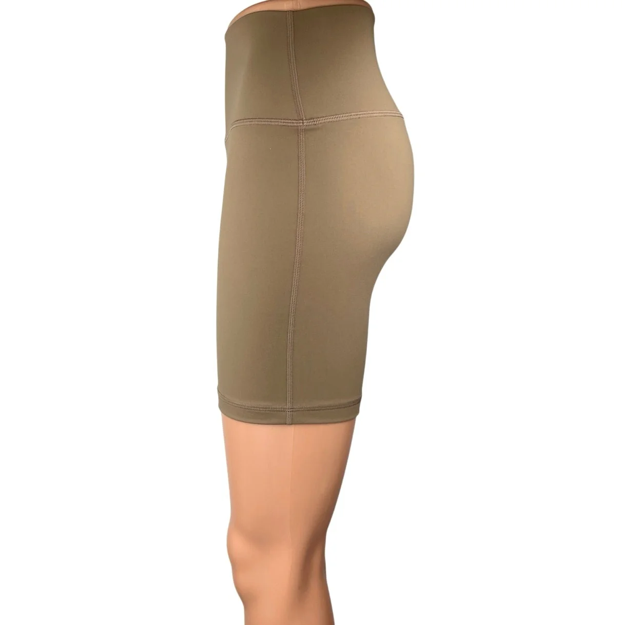 Set Active Sportbody Brown Tan High Waist Activewear Yoga Cycling Biker Shorts M - Image 2