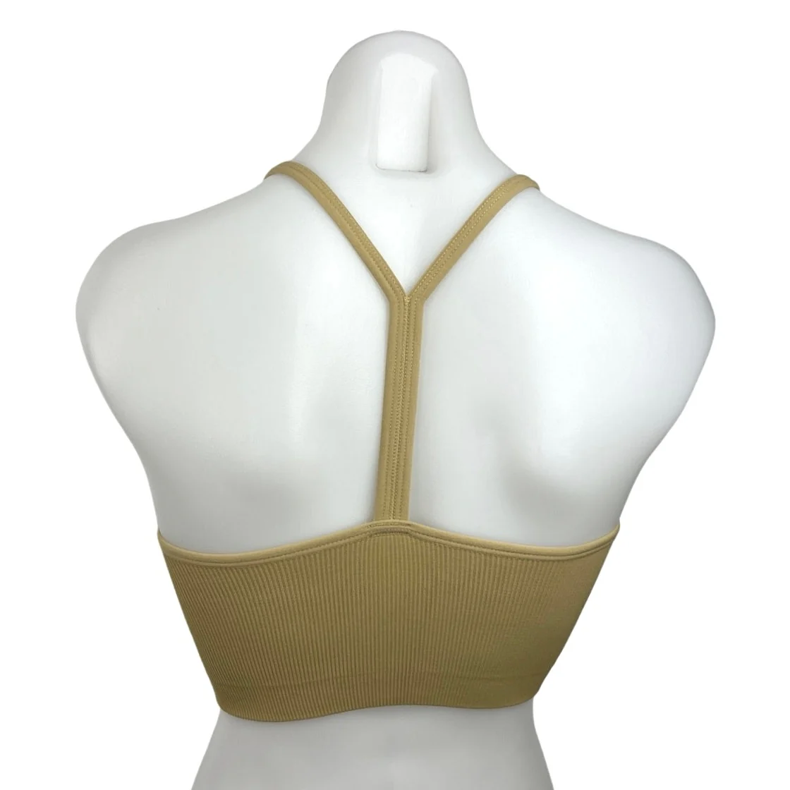 Set Active Women's Yellow Sleeveless Scoop Neck Activewear Sports Top Size XS - Image 2
