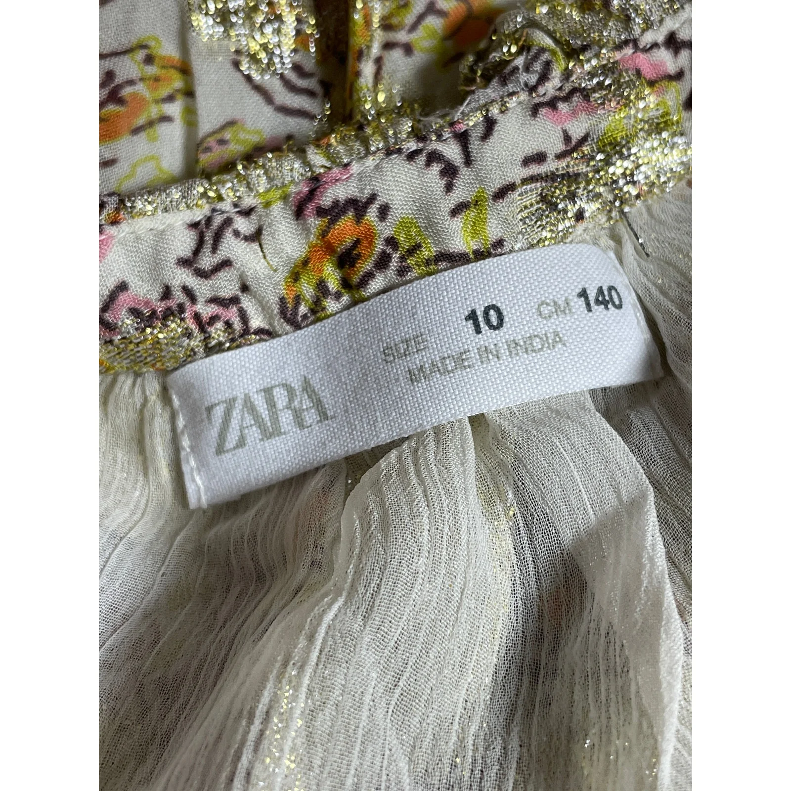 Set of 3 Kids Girls Zara J.Crew Calvin Klein Floral Bow Sleeveless Dress Size 10 - Image 16