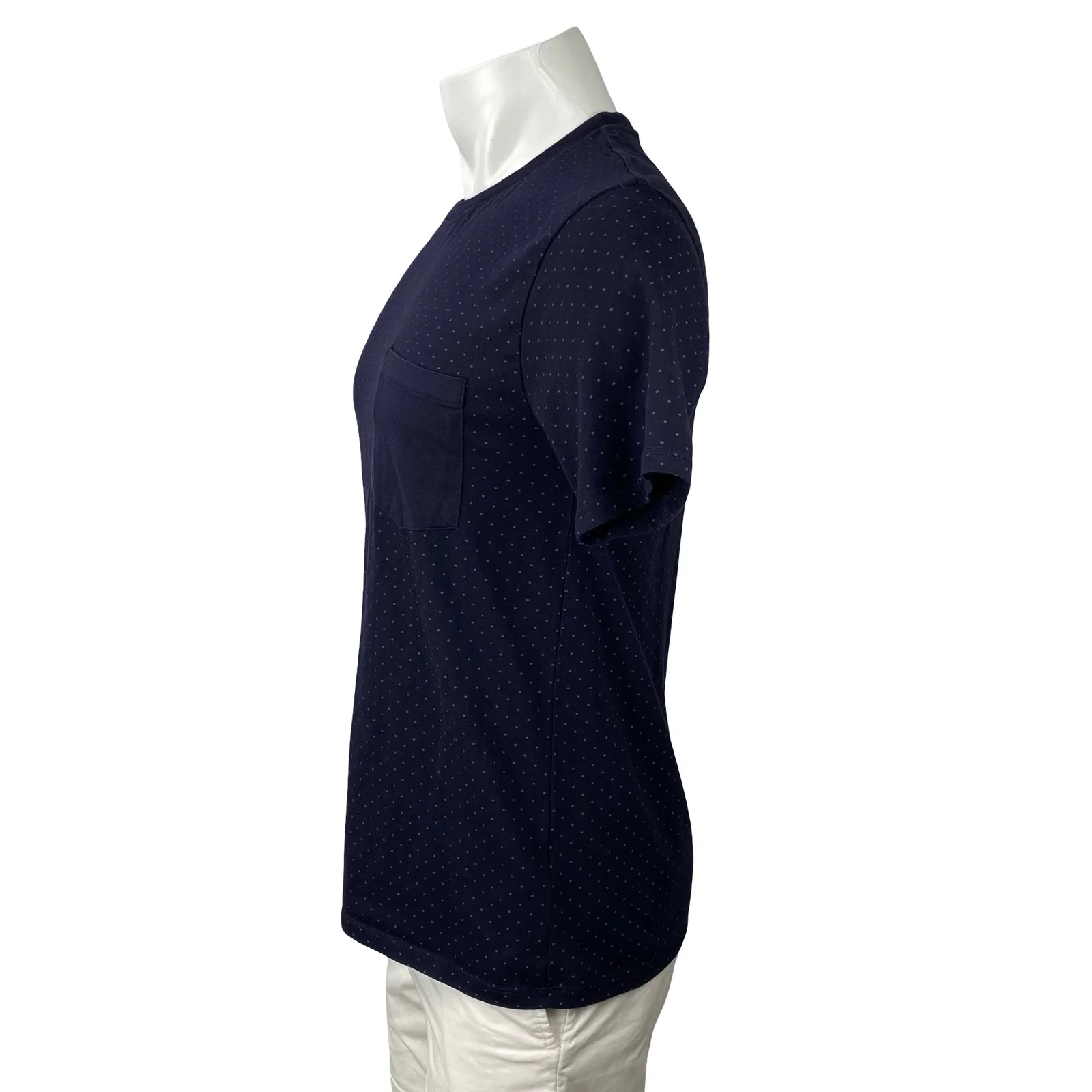 Sfera Mens Navy Blue Short Sleeve Crew Neck Pocket Regular Fit T Shirt Tee Top M - Image 3