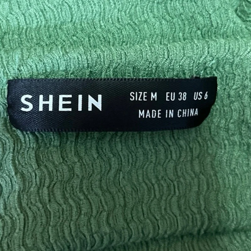 SHEIN Green Cut-Out Ruched Spaghetti Strap Slit Hem Maxi Sexy  Bodycon Dress 6 - Image 4
