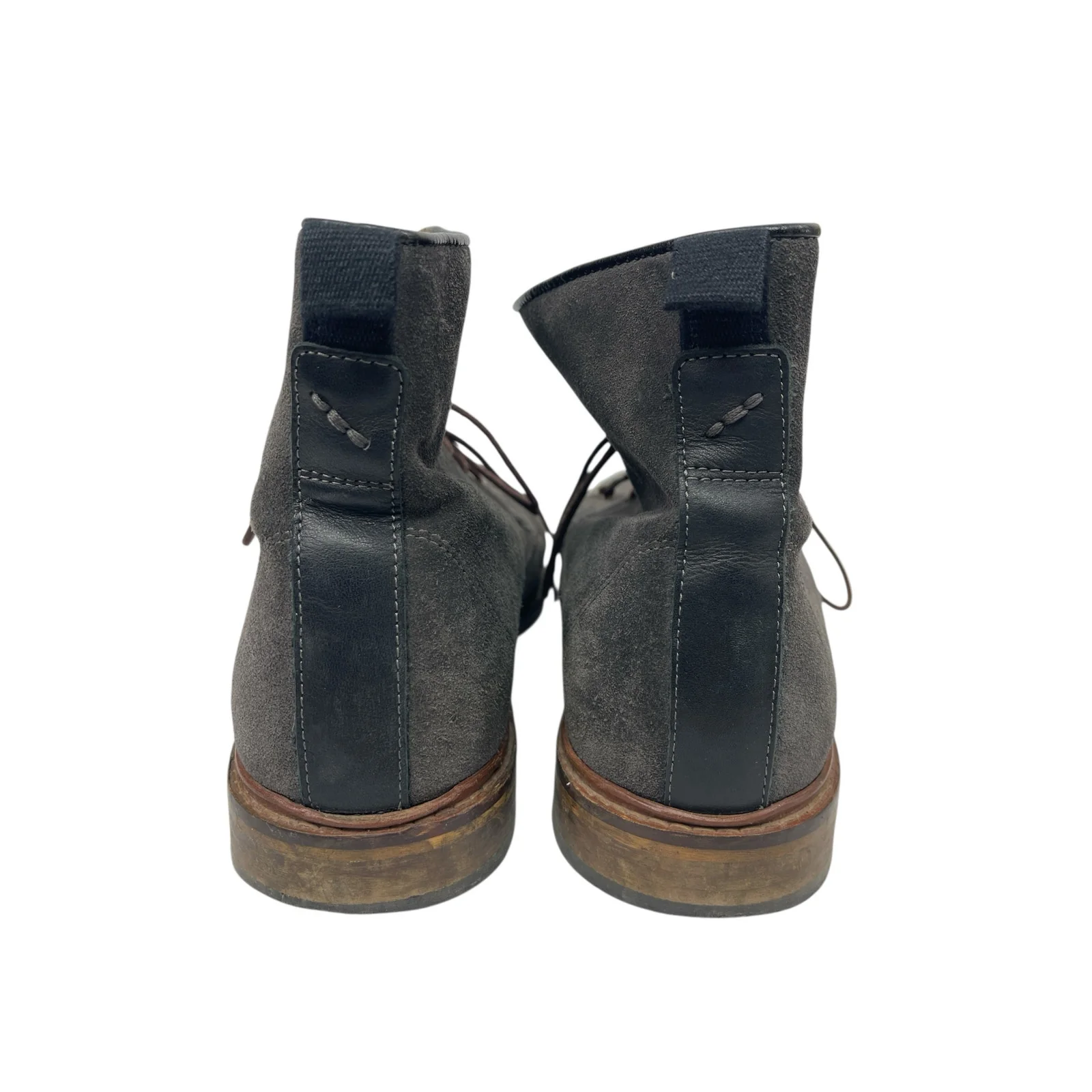 Shoe The Bear Ned Men's Gray Suede Lace Up Round Toe Ankle Combat Boots 43 US 10 - Image 3