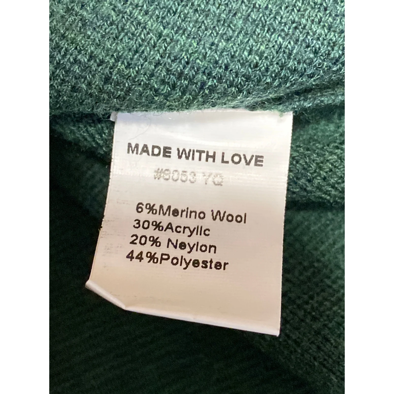Shy Velvet Women's Green Merino Wool Collared Long Sleeve Shirt Coat Jacket Sz M - Image 4