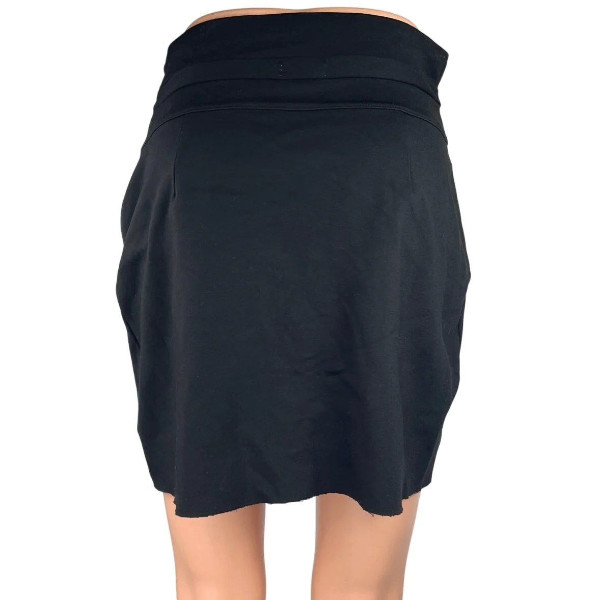 Silence + Noise Black Ring High Waisted Stretch Pencil Mini Skirt Size M - Image 3