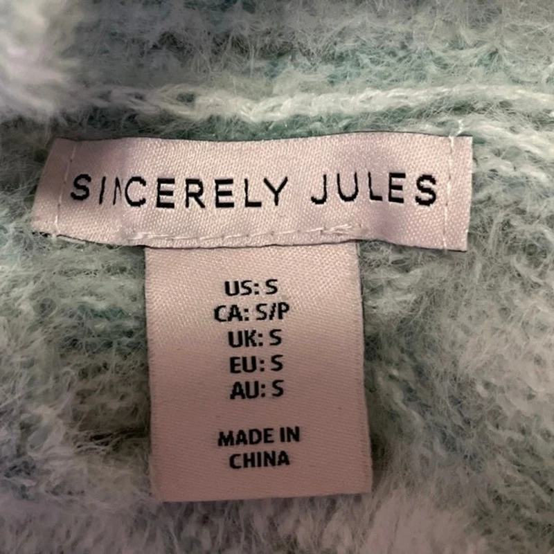 Sincerely Jules Green Heathered Long Sleeve Dolman Turtleneck Sweater Top Size S - Image 3