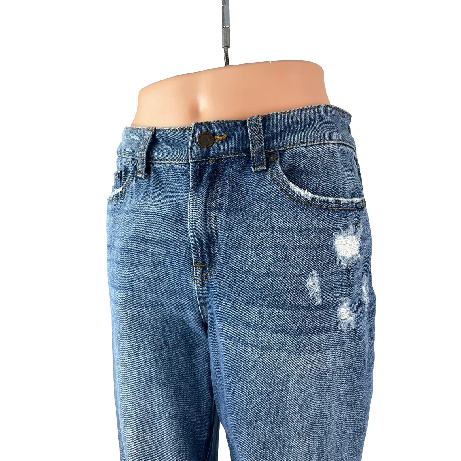 Sincerely Jules Women's Distressed High Rise Straight Denim Jeans Pants Sz 5/27 - Image 3