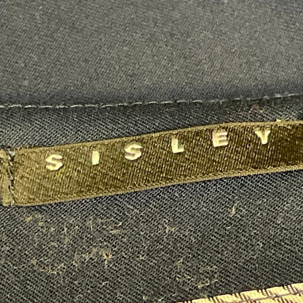 Sisley Women's Navy Blue High Waisted Fitted Career Pencil Mini Skirt Size 12 - Image 4