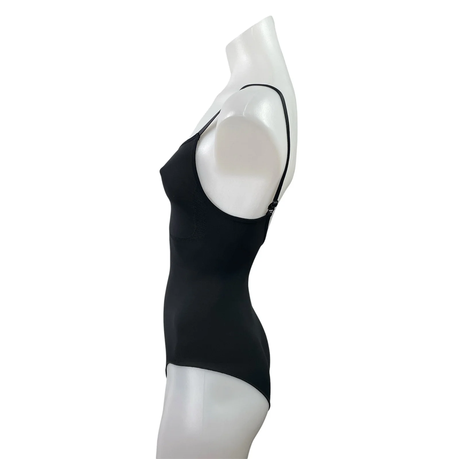 Skims Black Sleeveless Open Back Stretch Cami Tank Bodysuit Top Size XXS/XS - Image 2