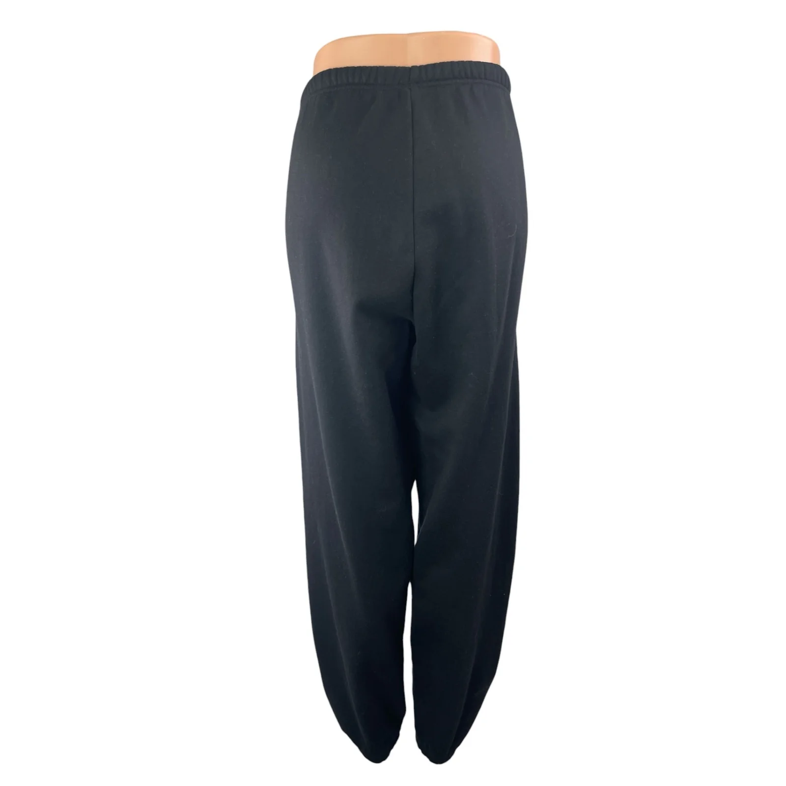 Skims Women's Black High Rise Loose Fit Lounge Straight Jogger Trousers Pants L - Image 2