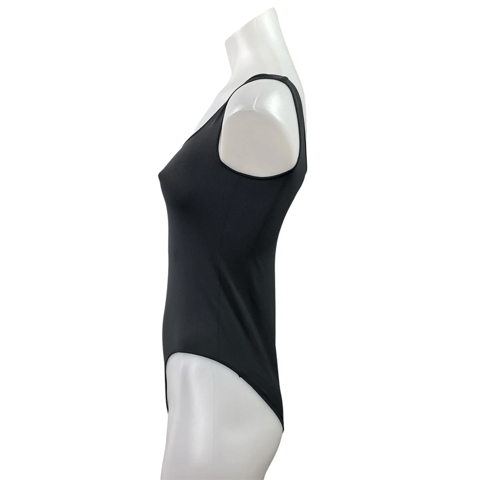 Skims Women's Black Sleeveless Scoop Neck Stretch Cami Tank Bodysuit Top XXS/XS - Image 2