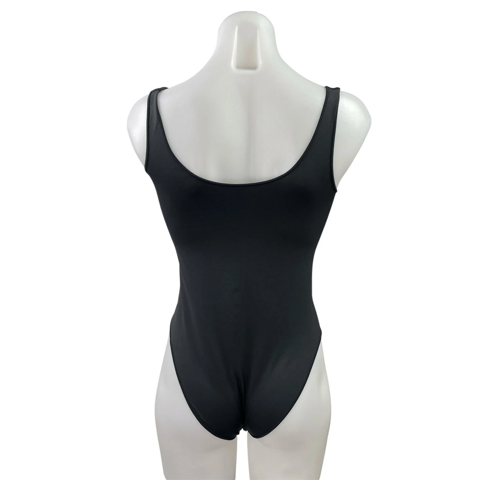 Skims Women's Black Sleeveless Scoop Neck Stretch Cami Tank Bodysuit Top XXS/XS - Image 3
