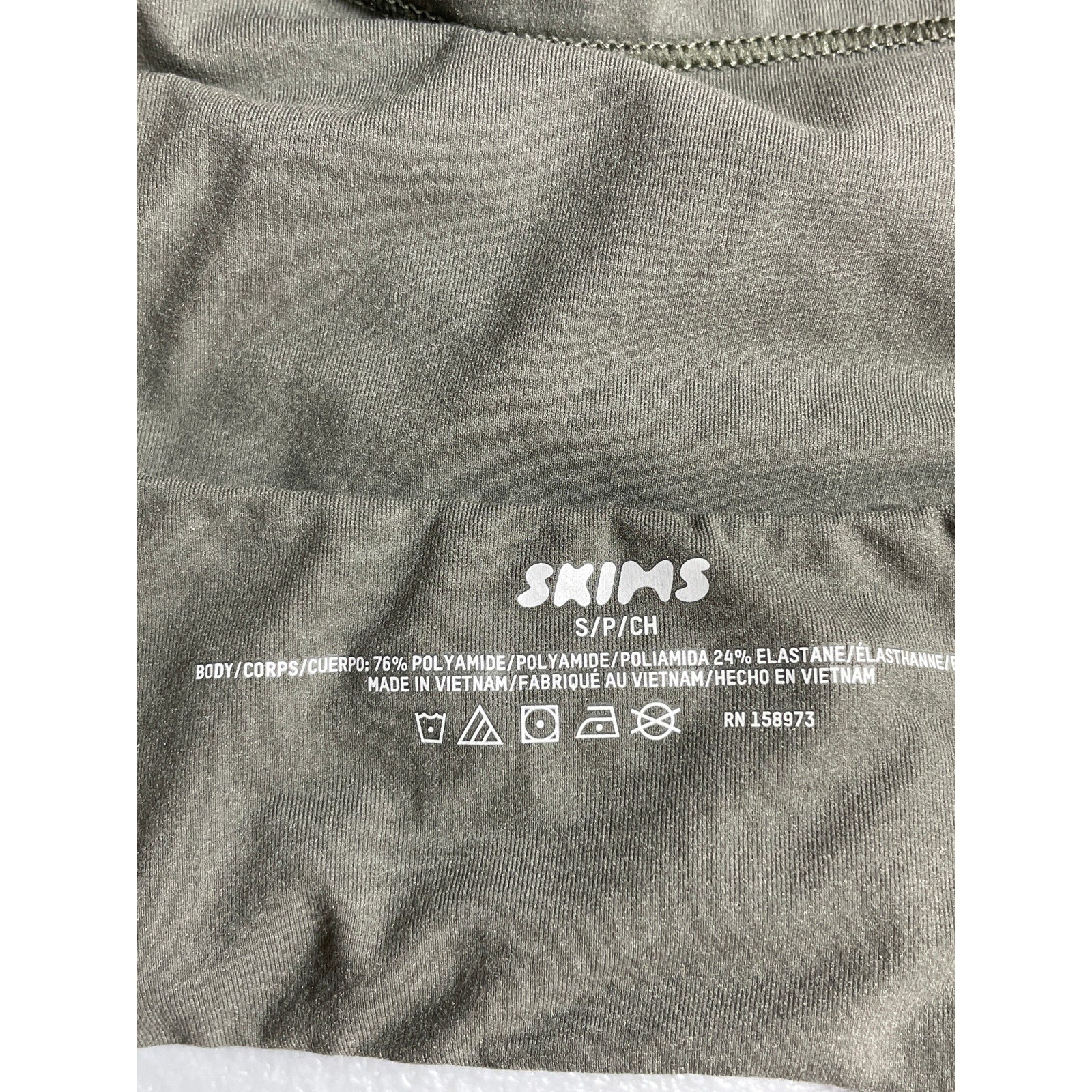 Skims Women's Gray Sleeveless Scoop Neck Knit Cami Camisole Tank Crop Top Sz S - Image 5