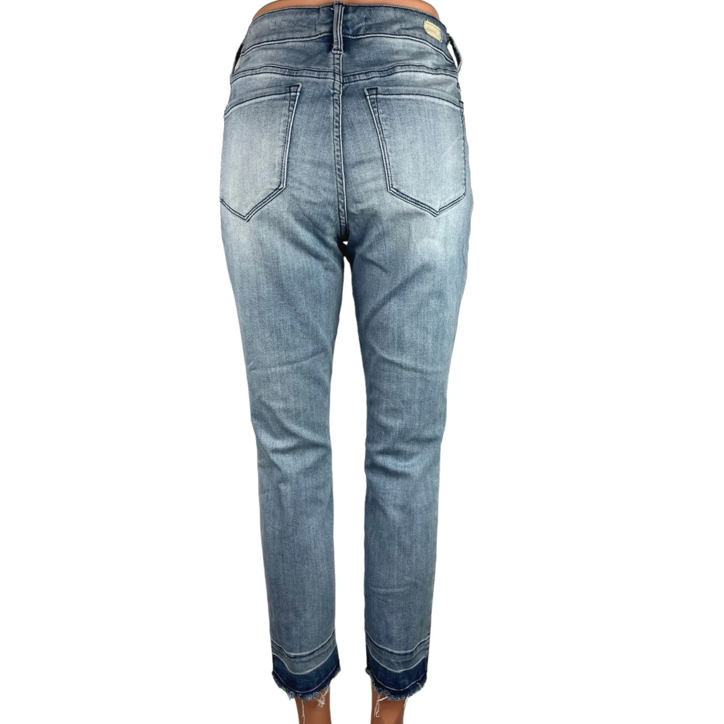 SkinnyGirl Blue Light Wash High Rise Faded Denim Stretch Skinny Jeans Size 29 - Image 3