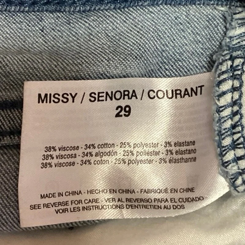 SkinnyGirl Blue Light Wash High Rise Faded Denim Stretch Skinny Jeans Size 29 - Image 5