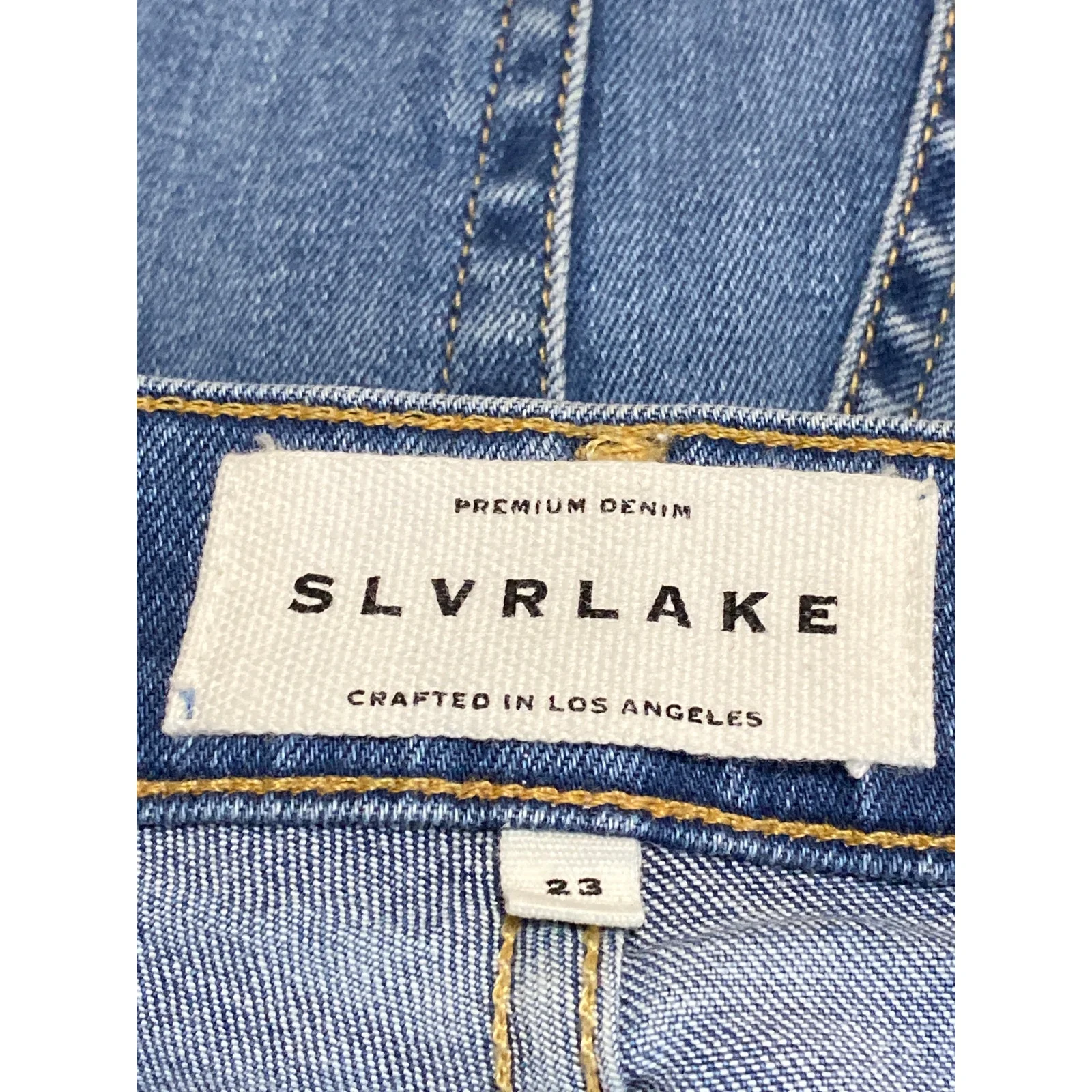 SLVRLAKE Women's Blue High Rise Slim Fit Skinny Leg Denim Jeans Pants Size 23 - Image 3