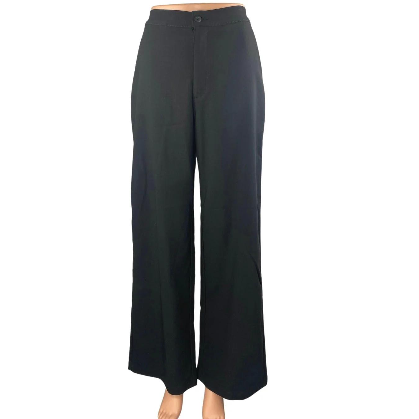 Social Tourist Women's Black Ultra High Rise Wide Leg Trousers Dress Pants Sz S