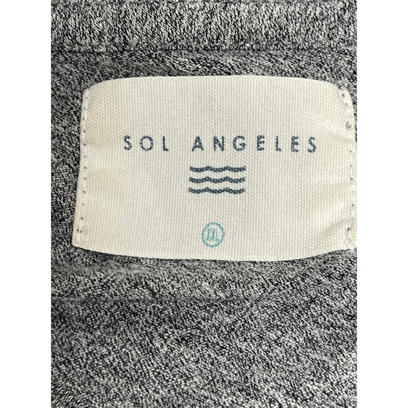 Sol Angeles Men's Gray V-neck Short Sleeve Casual Basic Tee T-shirt Top Size XXL - Image 3