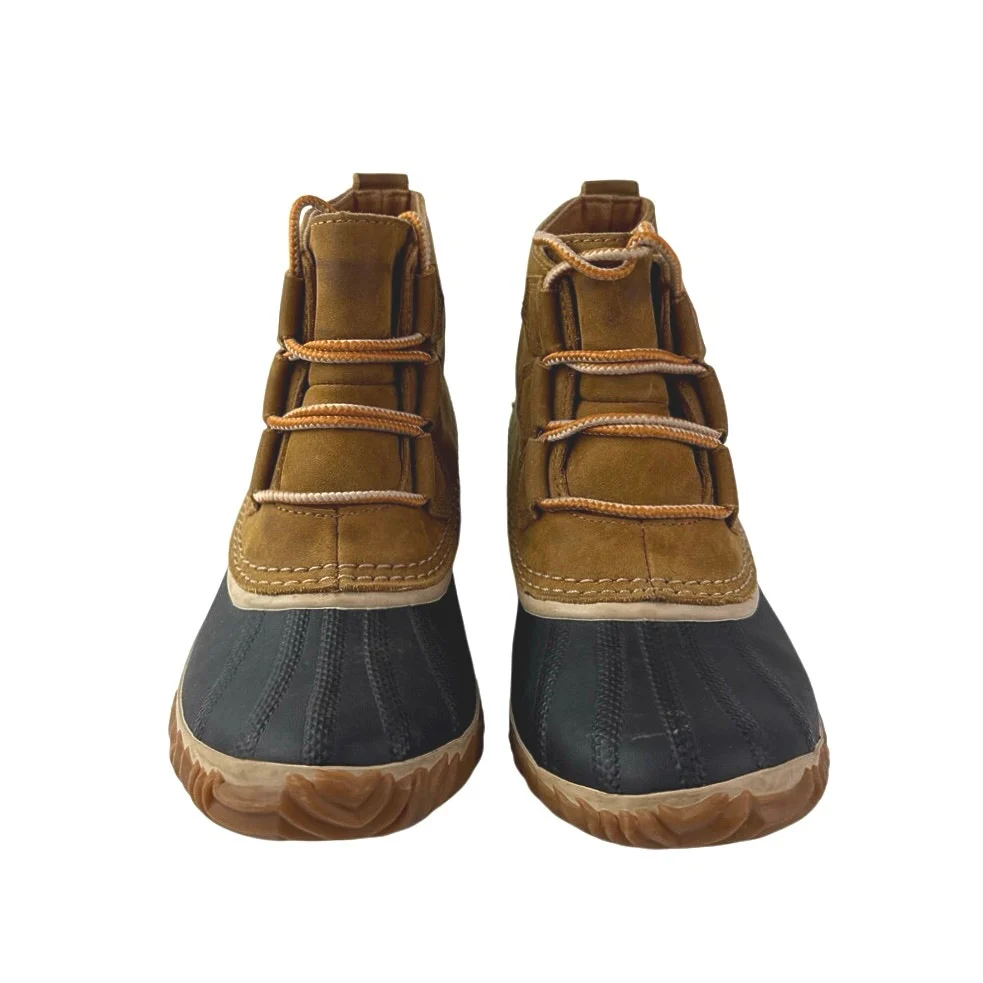 Sorel Out N About Women's Brown Suede Leather Lace Up Ankle Duck Boots Size 7 - Image 2
