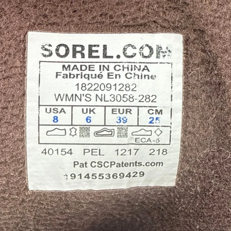 Sorel Slimpack II Women's Brown Suede Waterproof Lace Up Insulated Duck Boots 8 - Image 6