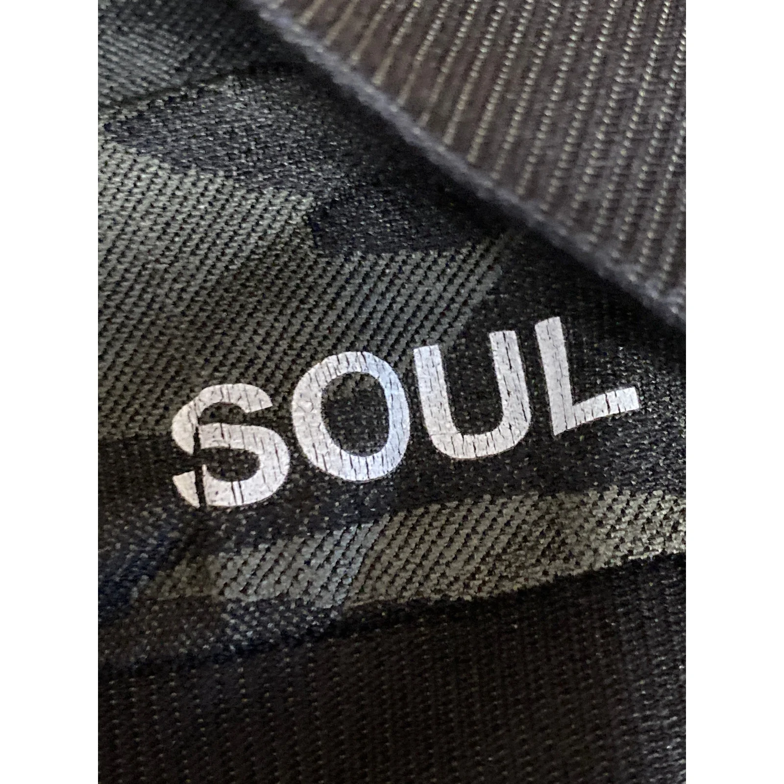 SOUL Black Camo Army Military Racerback Yoga Athletic Sports Bra Crop Top Size 6 - Image 3