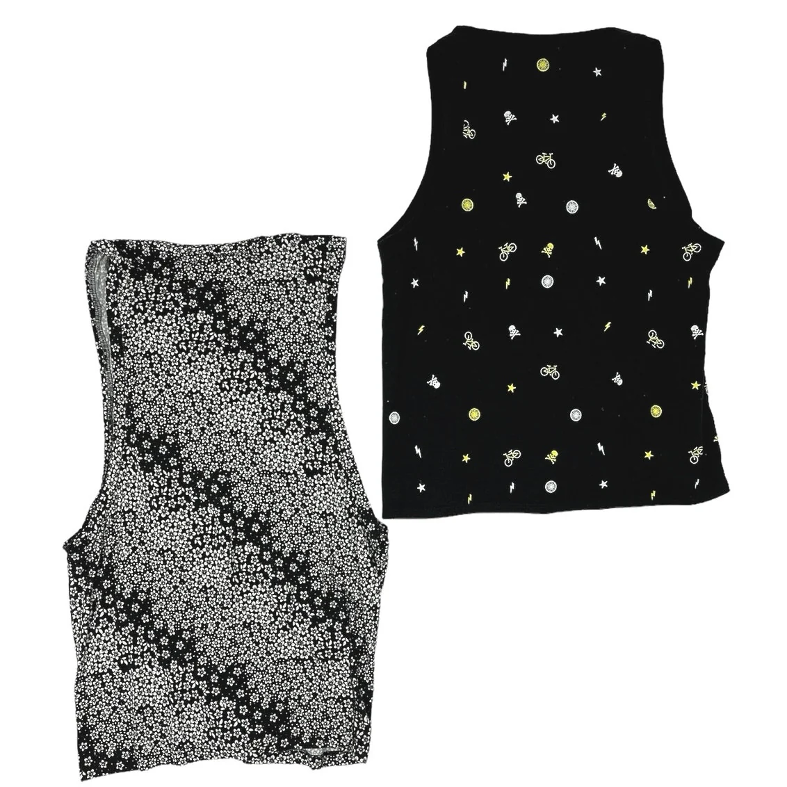 Soul Cycle Gray Black Workout Sports Muscle Shirt Tank 2 Piece Lot Size XS/S - Image 2