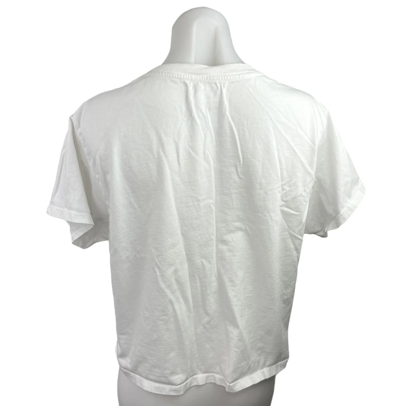 Soul White Gray Skull & Bones Graphic Print Crewneck Short Sleeve T-Shirt Top M - Image 2