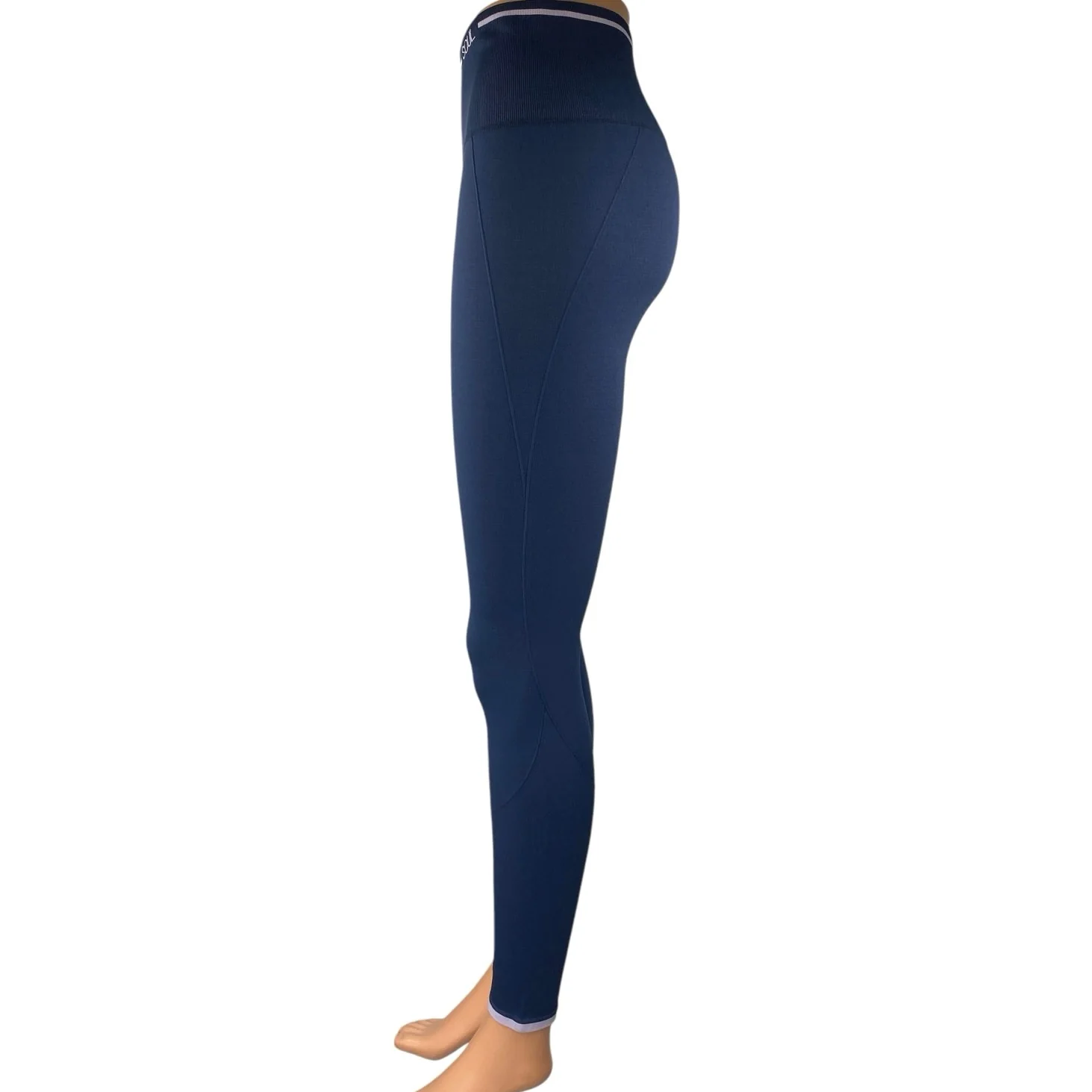 Soul Women's Blue High Waist Skinny Activewear Yoga Trousers Leggings Pants Sz S - Image 2