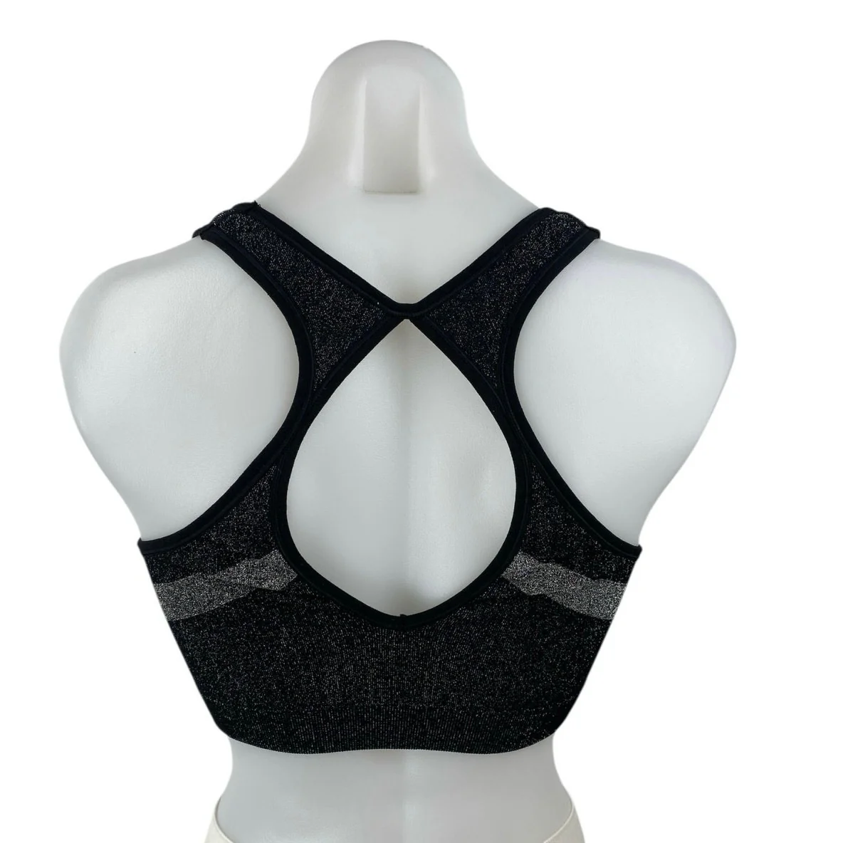 SoulCycle Black Scoop Neck Racerback Sleeveless Sports Bra Crop Tank Top Size S - Image 2