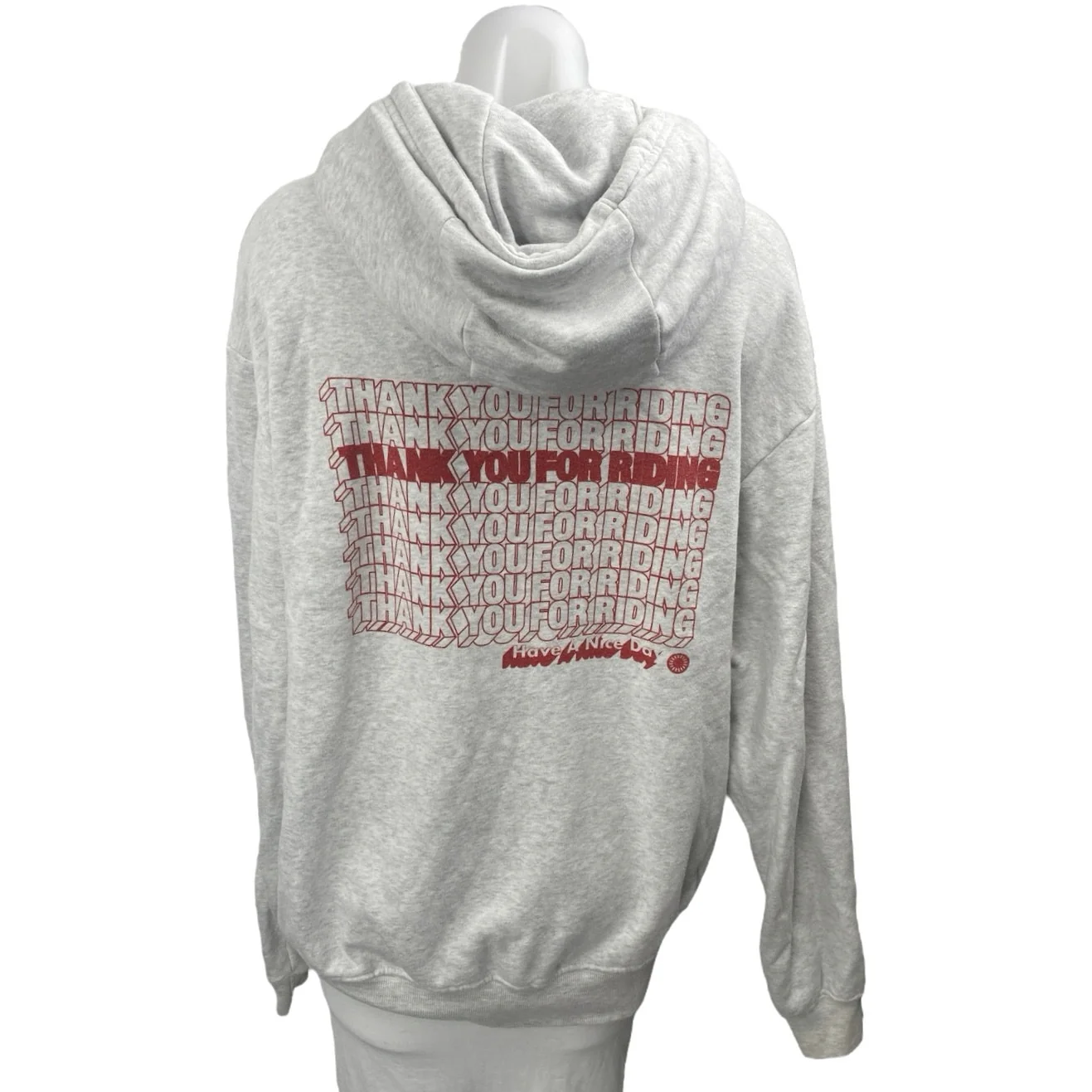 SoulCycle Kingsley Gray Drawstring Long Sleeve Hooded Hoodie Sweatshirt Top Sz M - Image 2