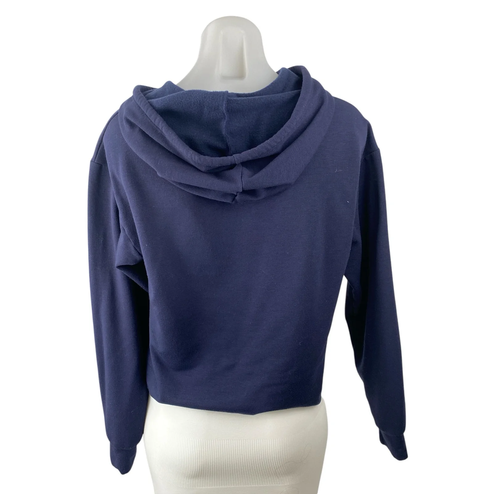 Soulcycle Women's Navy Blue Skull Skeleton Hoodie Hooded Sweatshirt Top Size S - Image 4