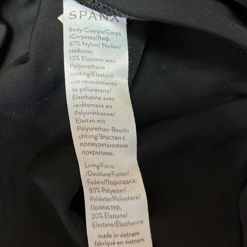 Spanx Black Faux Leather Camo Activewear Athletic Fitness Ankle Leggings Size XS - Image 6