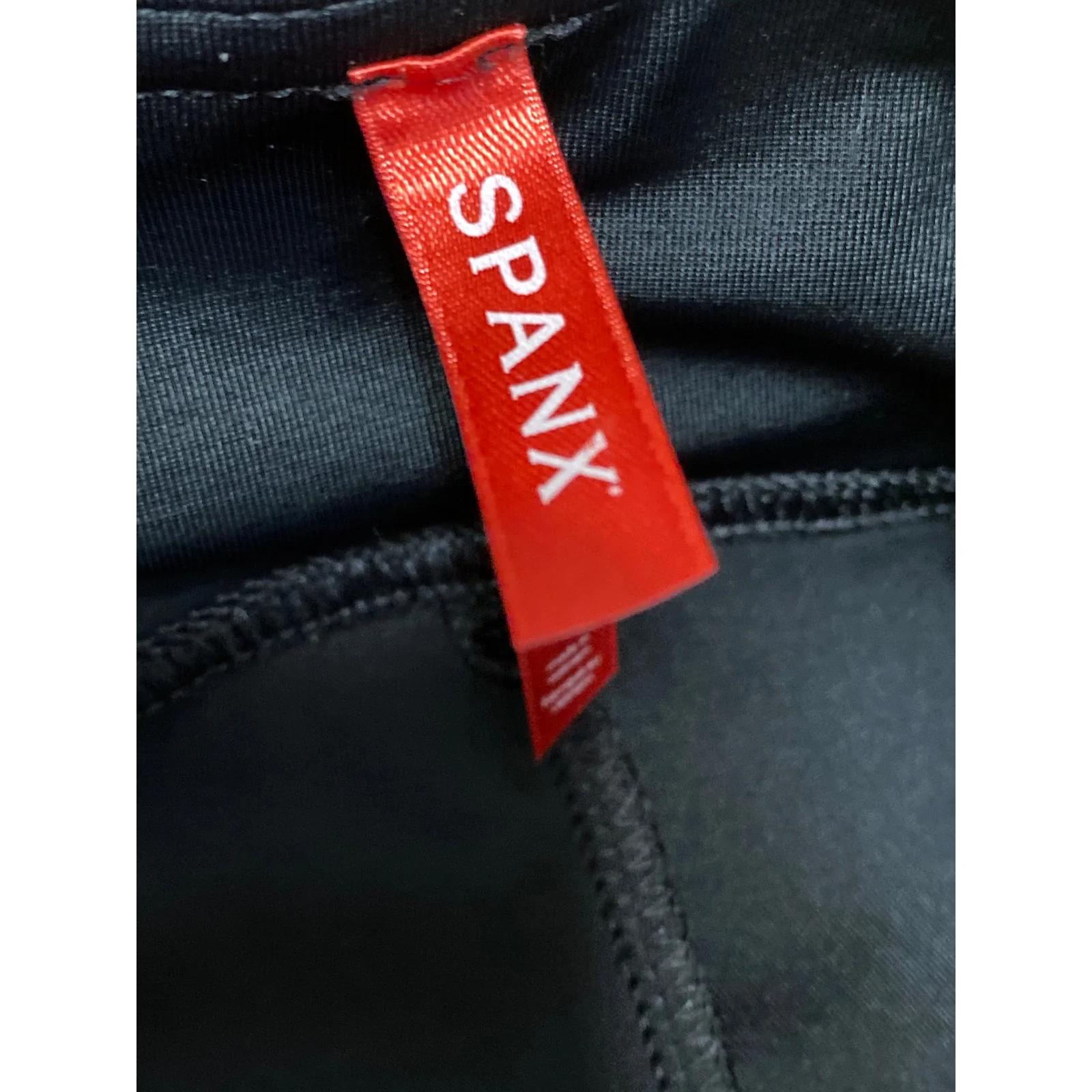 Spanx Womens Black Faux Leather Vegan High Waisted Leggings Casual Pants Size S - Image 5