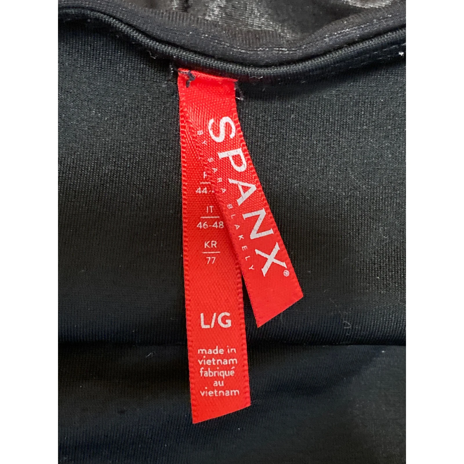 Spanx Women's Black Faux Vegan Leather High Rise Skinny Moto Leggings Pants Sz L - Image 5