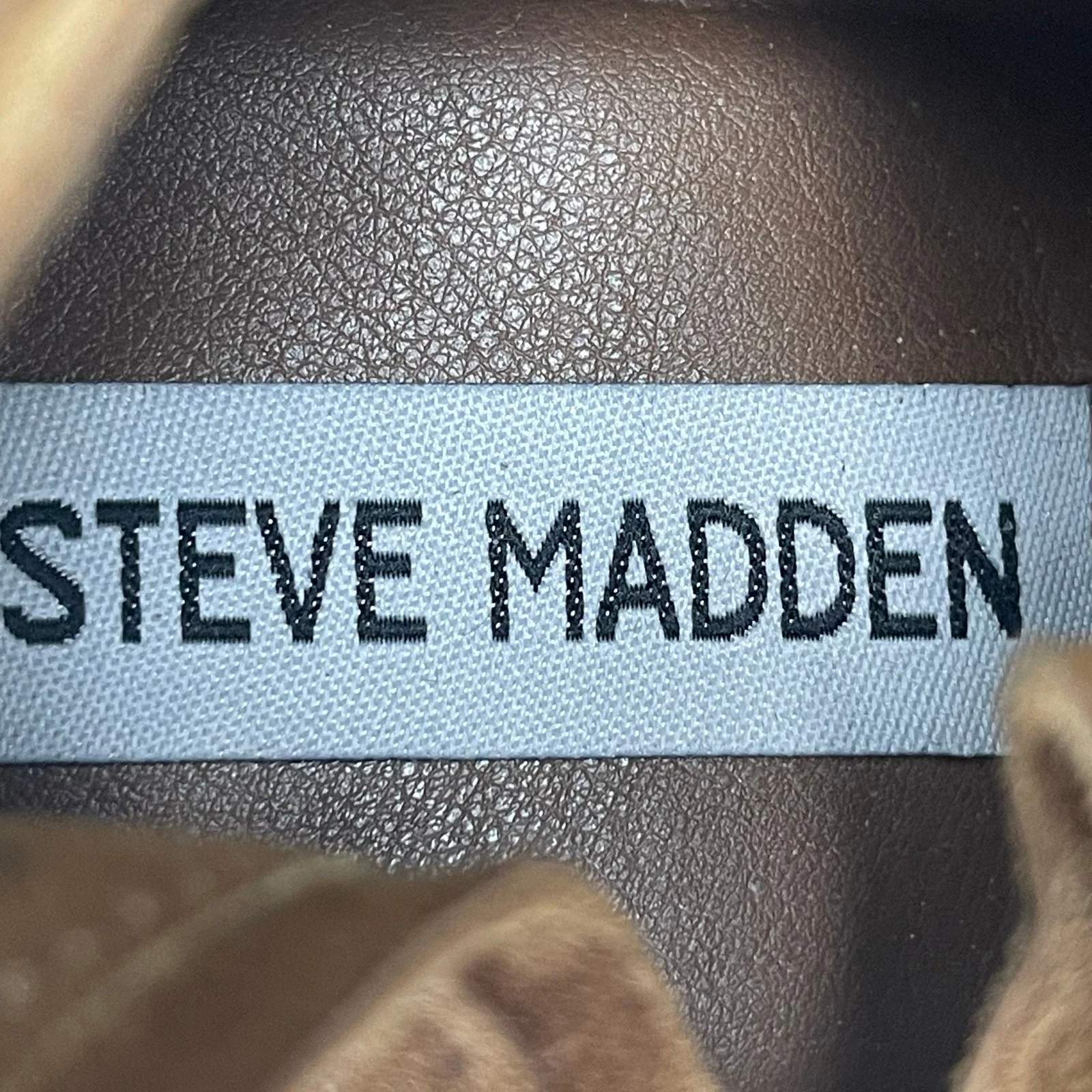 Steve Madden Havannah Tan Brown Suede Pointed Tie Block Heel Ankle Boots Sz 10M - Image 5