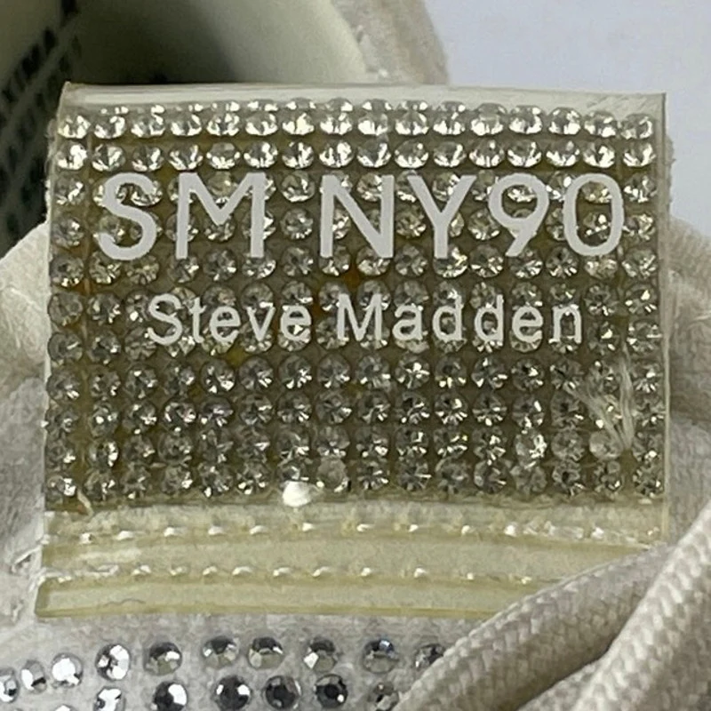 Steve Madden Maxima White Rhinestone Lace Up Chunky Sole Sneakers Shoes Size 9.5 - Image 5
