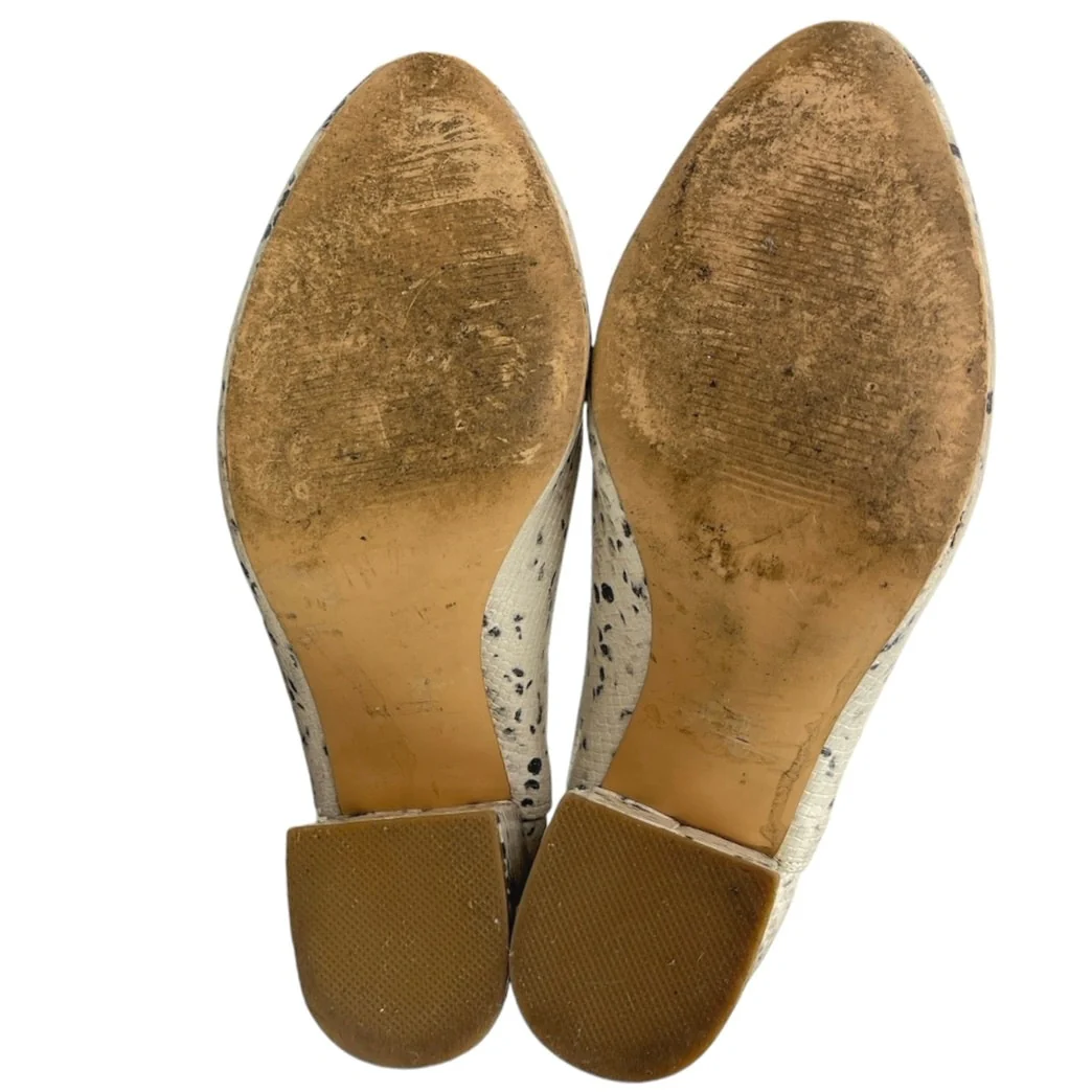 STEVE MADDEN Rookie Snakeskin Leather Slip On Block Heel Ankle Booties Sz 8.5M - Image 4
