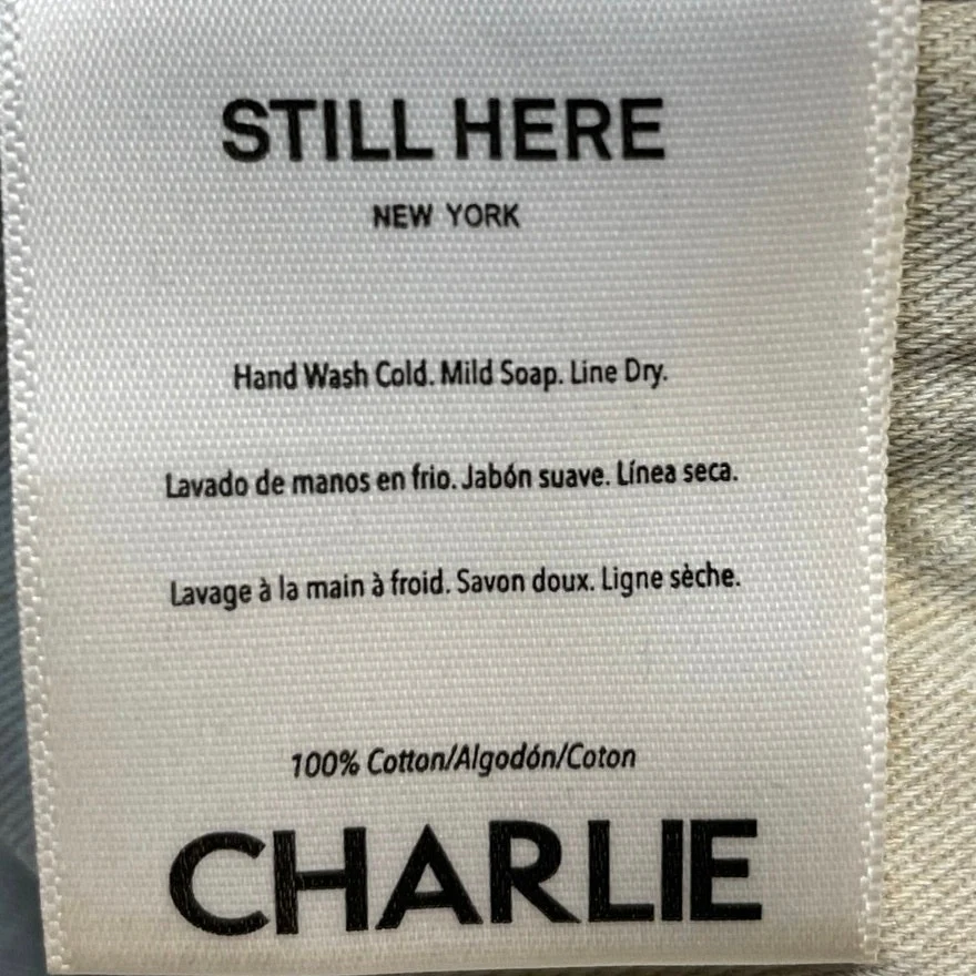 Still Here Charlie Women Blue High Rise Wide Leg Baggy Cargo Denim Jeans Size S - Image 5