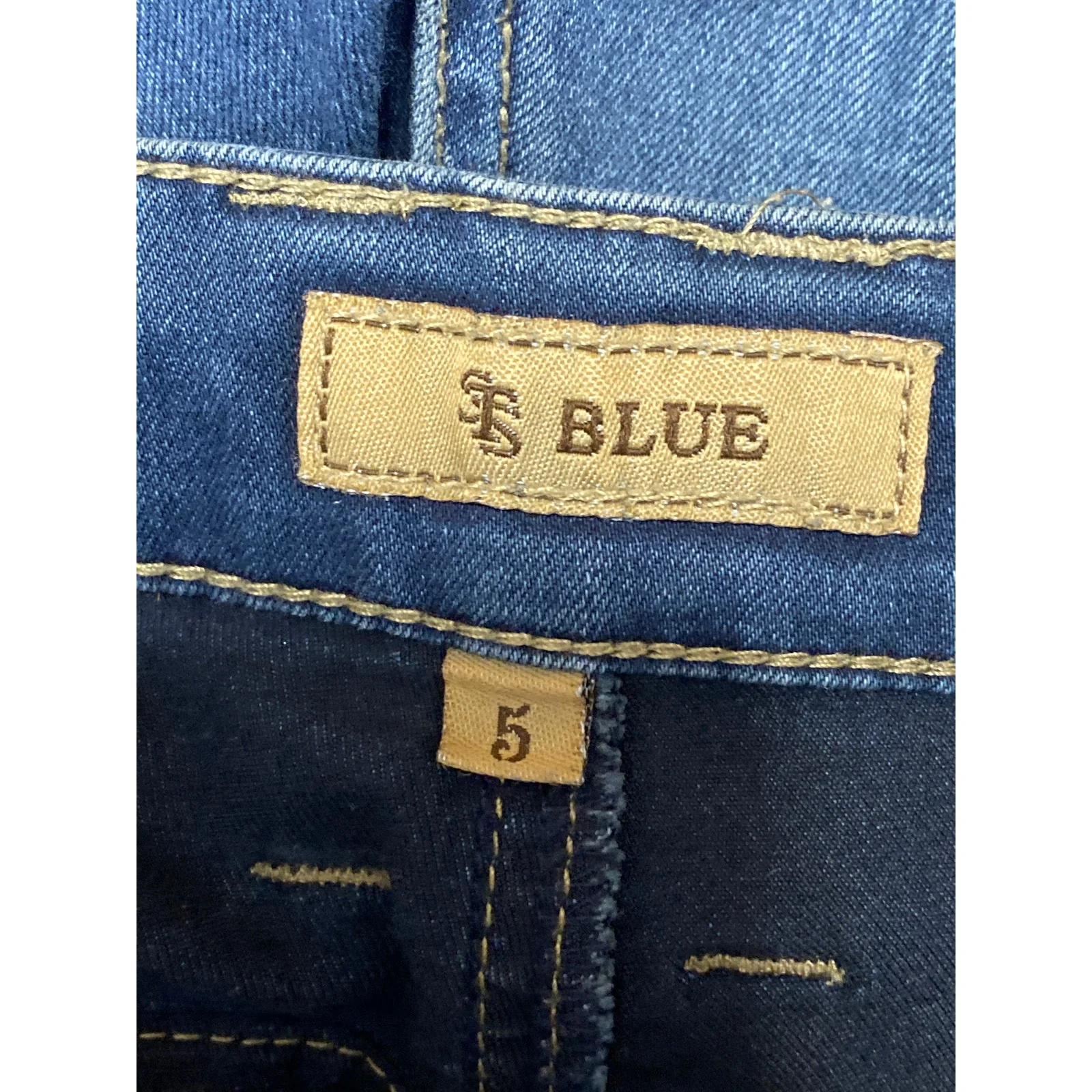 STS Blue Women's Blue Dark Wash Mid Rise Y2k Casual Skinny Denim Jeans Size 5 - Image 5