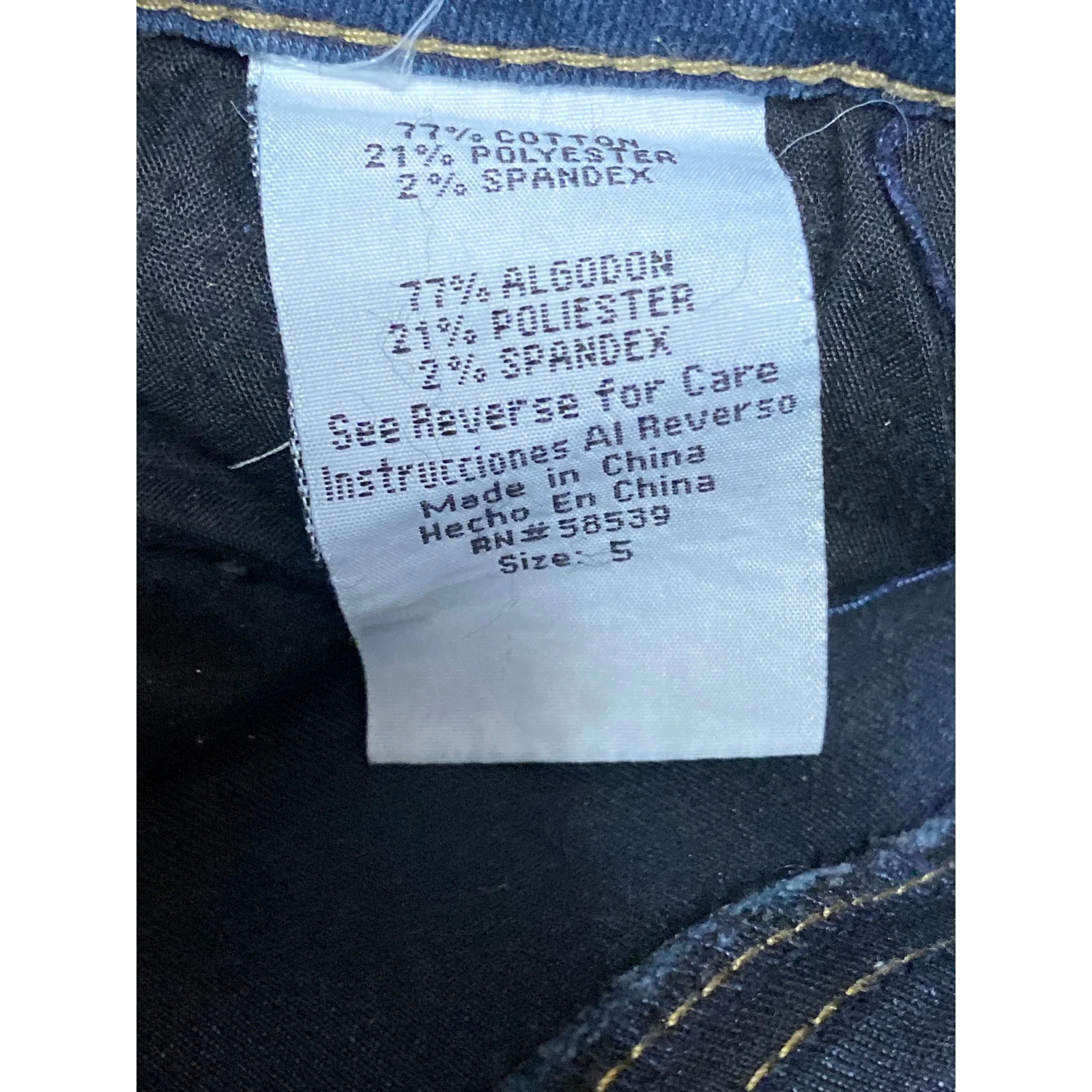 STS Blue Women's Blue Dark Wash Mid Rise Y2k Casual Skinny Denim Jeans Size 5 - Image 6