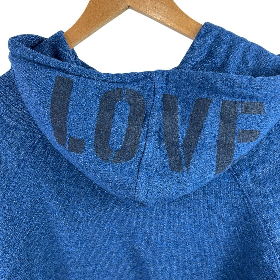 Sundry Women's Blue Knitted Hoodie Hooded Sweatshirt & Sweat Pants Lounge Set 2 - Image 8