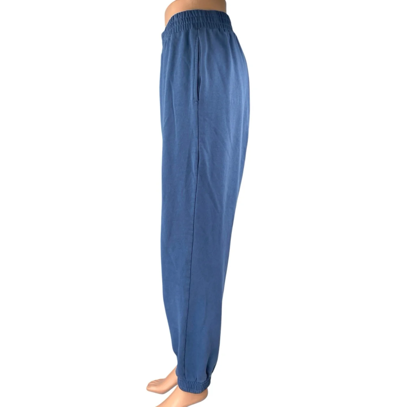 Superdown Women's Blue High Rise Elastic Waist Pull On Tapered Jogger Pants Sz M - Image 2