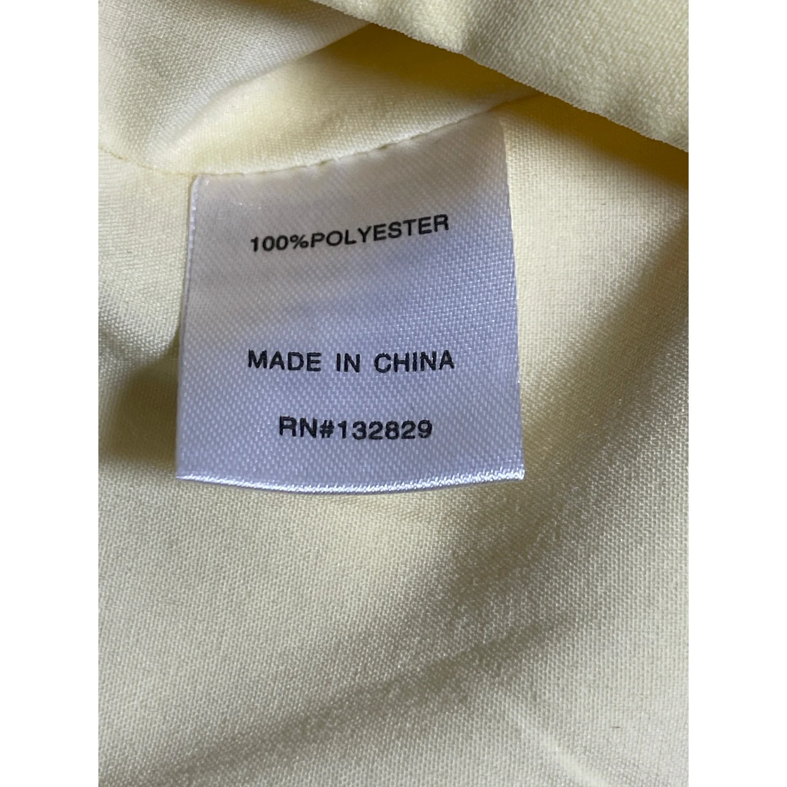 Superdown Yellow Sleeveless Tie Strap V Neck Smocked Tank Cami Crop Top Size S - Image 4