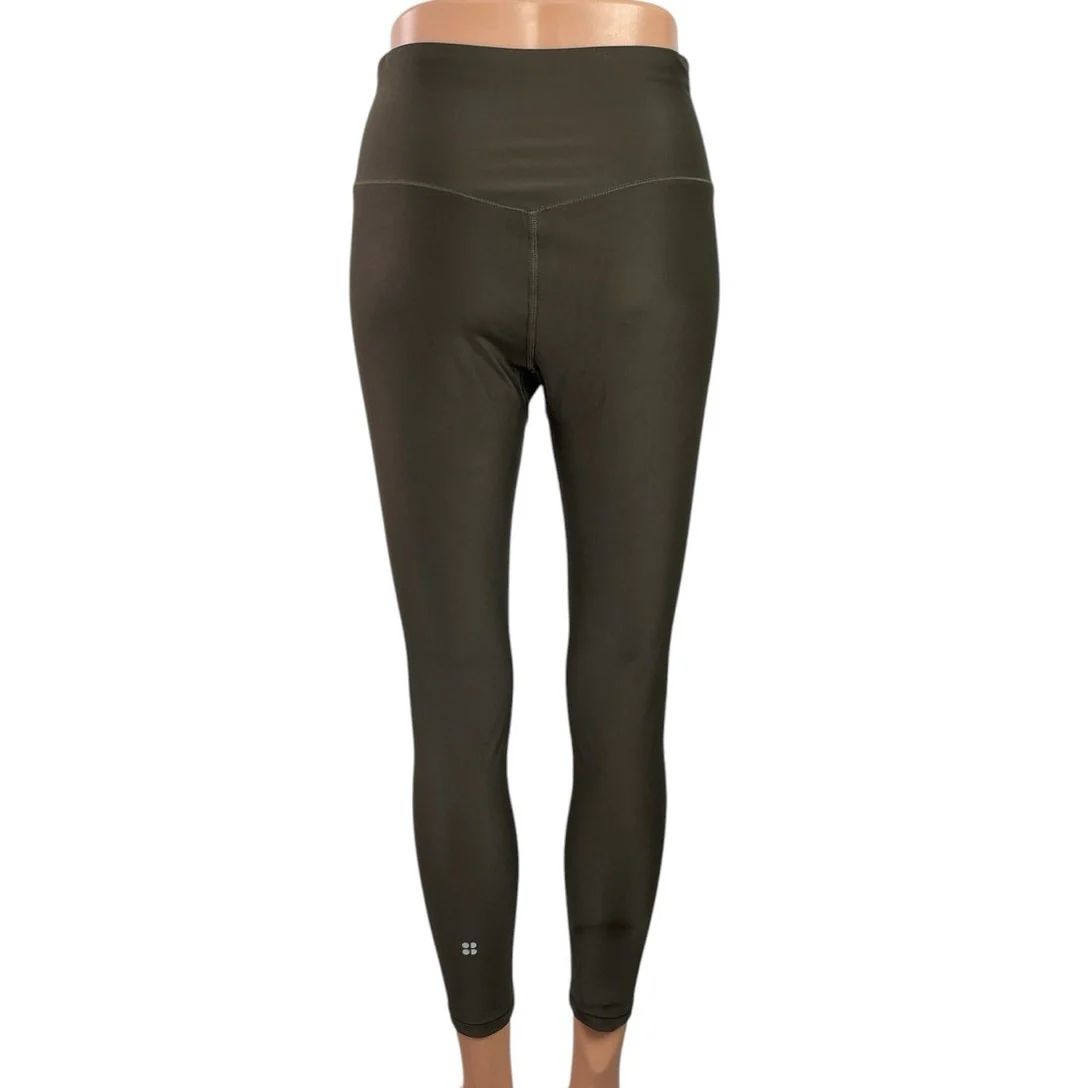 Sweaty Betty Dark Brown High Rise Yoga Workout Athletic Leggings Pants Size S - Image 3