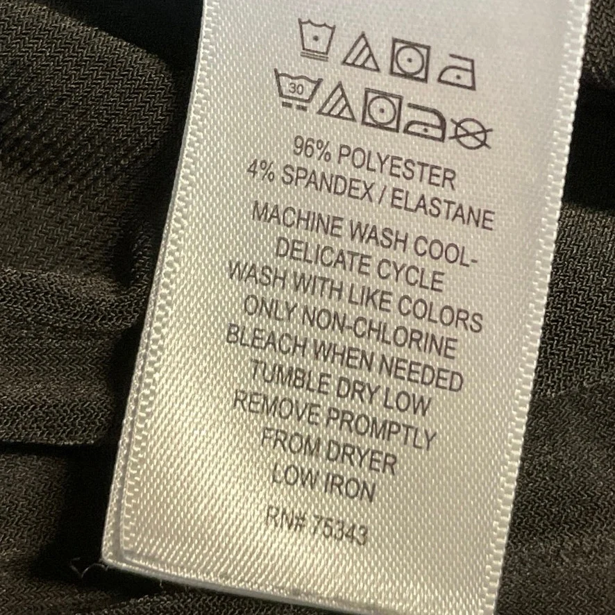 Tahari Women's Black Tie Neck Bow Sleeveless Tank Shirt Work Blouse Top Size L - Image 5