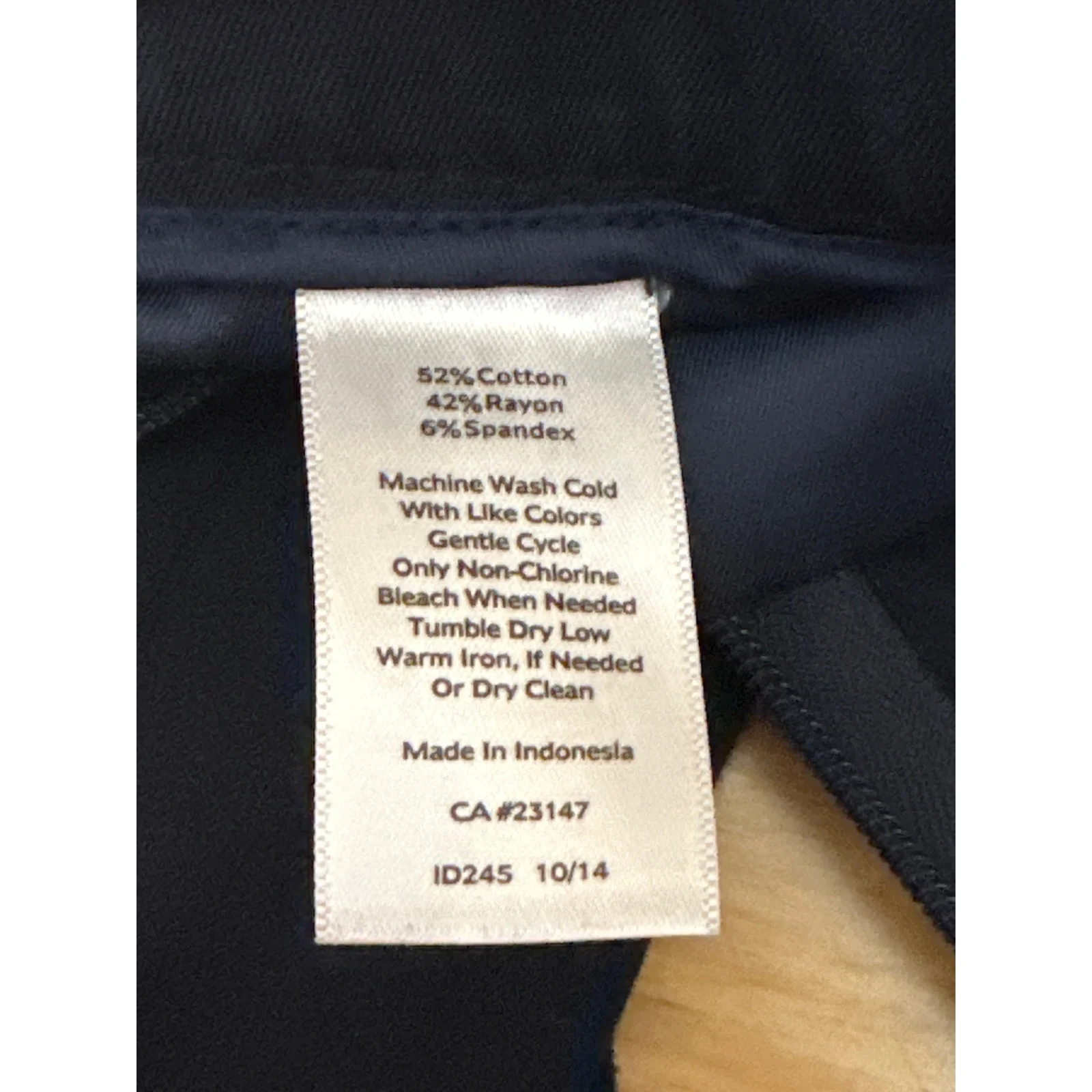 Talbots Chatham Women's Black Mid Rise Straight Leg Trousers Dress Pants Size 4 - Image 5