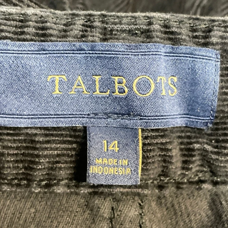 Talbots Heritage Women's Black High Rise Slim Straight Leg Denim Jeans Size 14 - Image 4