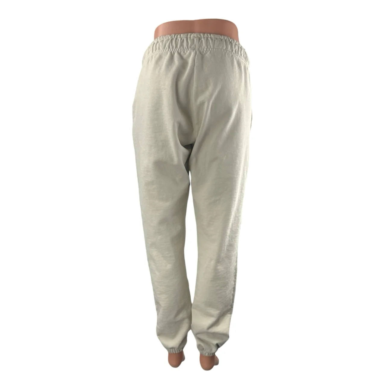 Talentless Cream High Rise Gym Athletic Activewear Trousers Jogger Sweat Pants M - Image 3